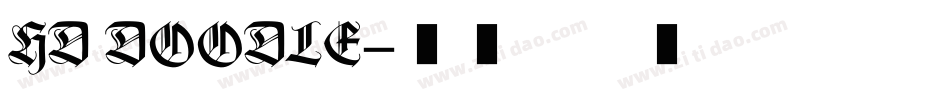 HD DOODLE字体转换